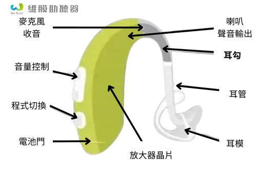 耳掛型助聽器構造解析｜維膜助聽器專業說明