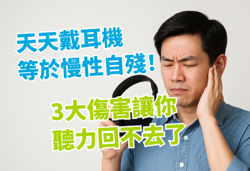 天天戴耳機等於慢性自殘！